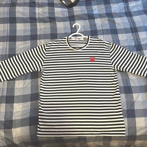 COMME DES GARCONS PLAY STRIPED SHIRT!!